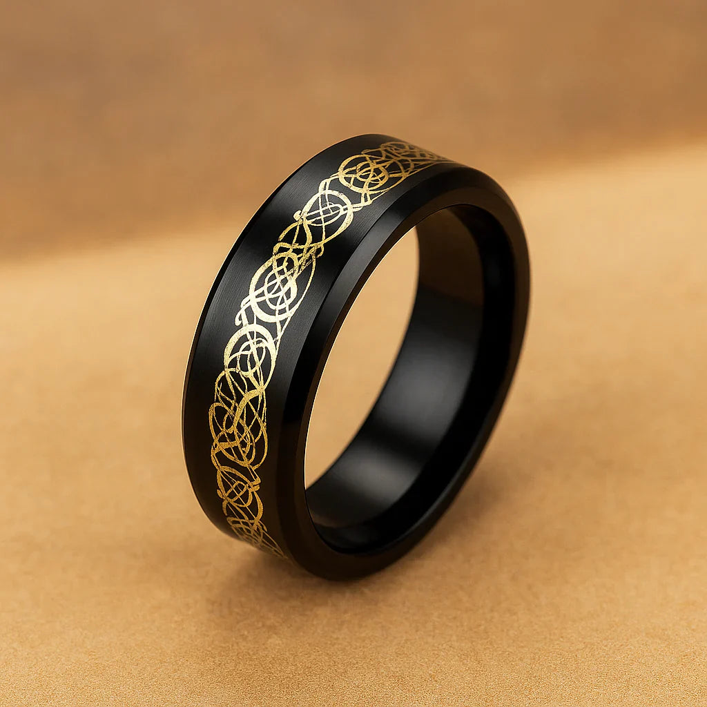 Eindeloze zilveren ring met verfijnde details