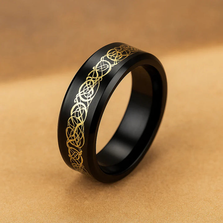 Eindeloze zilveren ring met verfijnde details