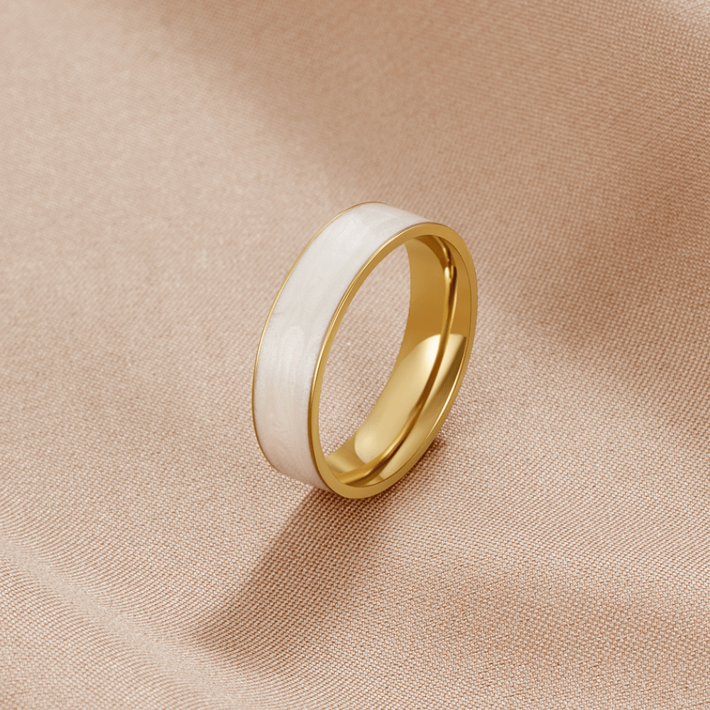Zachte witte zirkonia ring