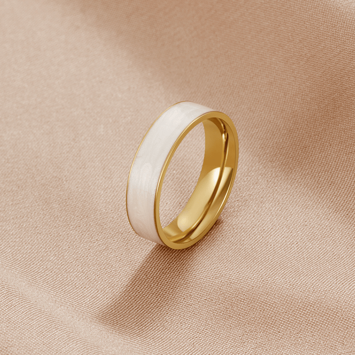 Zachte witte zirkonia ring